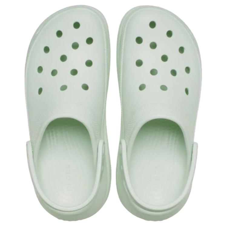 Crocs Unisex Classic Crush Clog Mint Green Platform Comfort Slip On 207521-3YF