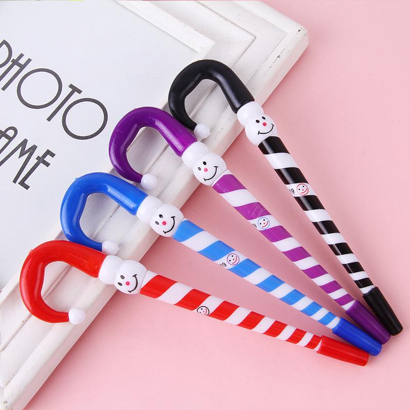Kawaii Cartoon Funny Face Ballpoint Pen Christmas Gifts Clown Christmas Snowman Hat Xmas Gift  Christmas Series Pen Creative