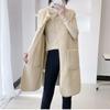 Women's  And Winter Outerwear Mid-length Imitation Lambswool Vest Plush Waistcoat