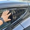 For Tesla Model 3/3 Highland Model Y/Y Juniper Rear Triangle Blinds Rear Triangle Window Spoiler Louver Shutter Cover Decoration