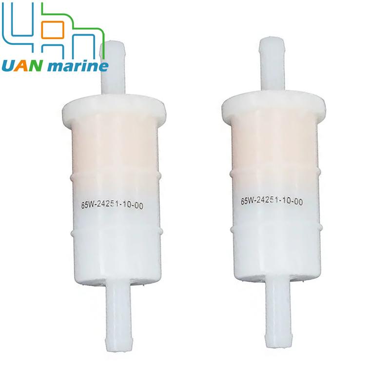 2Pcs for Johnson Evinrude OMC Outboard Inline Gas Fuel Filter 0398327 398327 0777714 0175226 3852224 5/16"