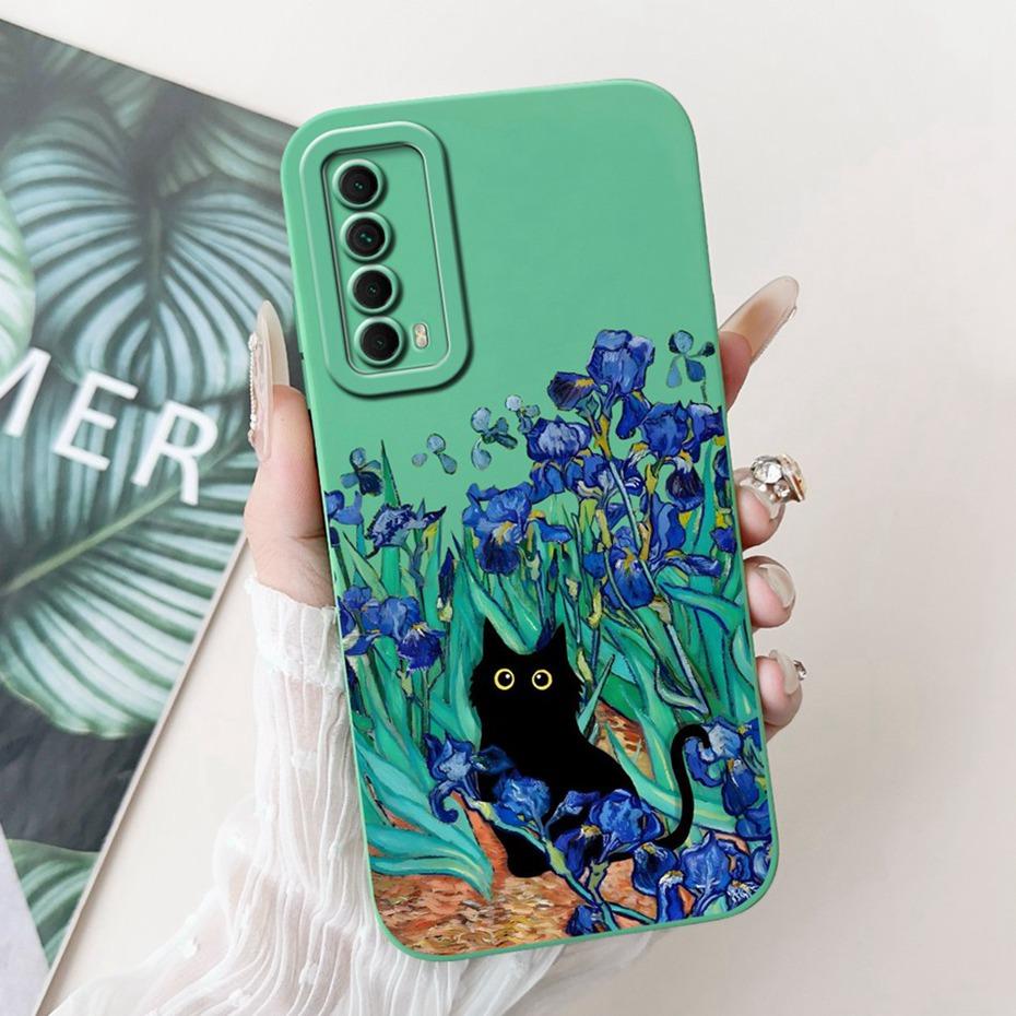 Защитный чехол для объектива для Huawei P Smart 2021 Y7A PPA-LX3 PPA-LX2 PPA-LX1 Модная мягкая силиконовая задняя крышка для Huawei Y7a