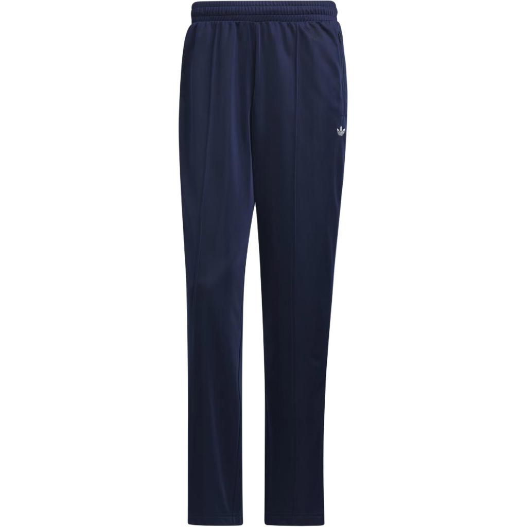 Adidas Originals Trefoil Solid Color Elastic Waist Straight-Leg Sweatpants Unisex Bottoms Indigo IK9153