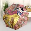 Snow White and the Animals Automatic Opening and Closing Umbrella, Lightweight 3-Fold, With Cute Cartoon Characters, Suitable for Home, Outd