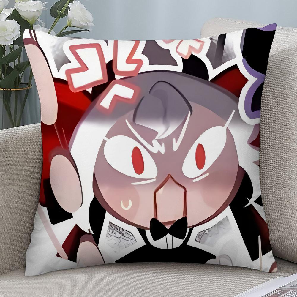 Наволочка Cookie Run Kingdom 45x45см - 3D-принт, игровой мерч, мягкая наволочка из полиэфирного волокна для диванной подушки, фестивальный подарок для геймеров