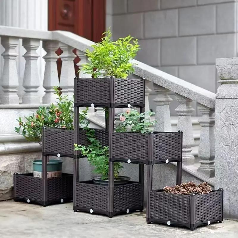 Modular Planting Box for Vegetables, Seedlings, Flowers, and Trees – Ideal for Balcony or Greenhouse Use