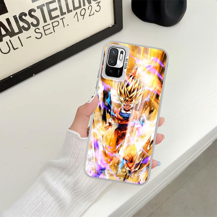 Мягкий чехол-книжка для Xiaomi Poco X3 Pro C61 C51 X3 NFC C50 Крутые Мультяшные Драконий Жемчуг Аниме