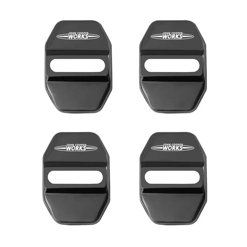 Zinc Alloy Car Door Lock Buckle Cover Protective Covers For MINI JCW Cabrio Cooper Countryman Aceman Clubman Coupe Paceman uylez55