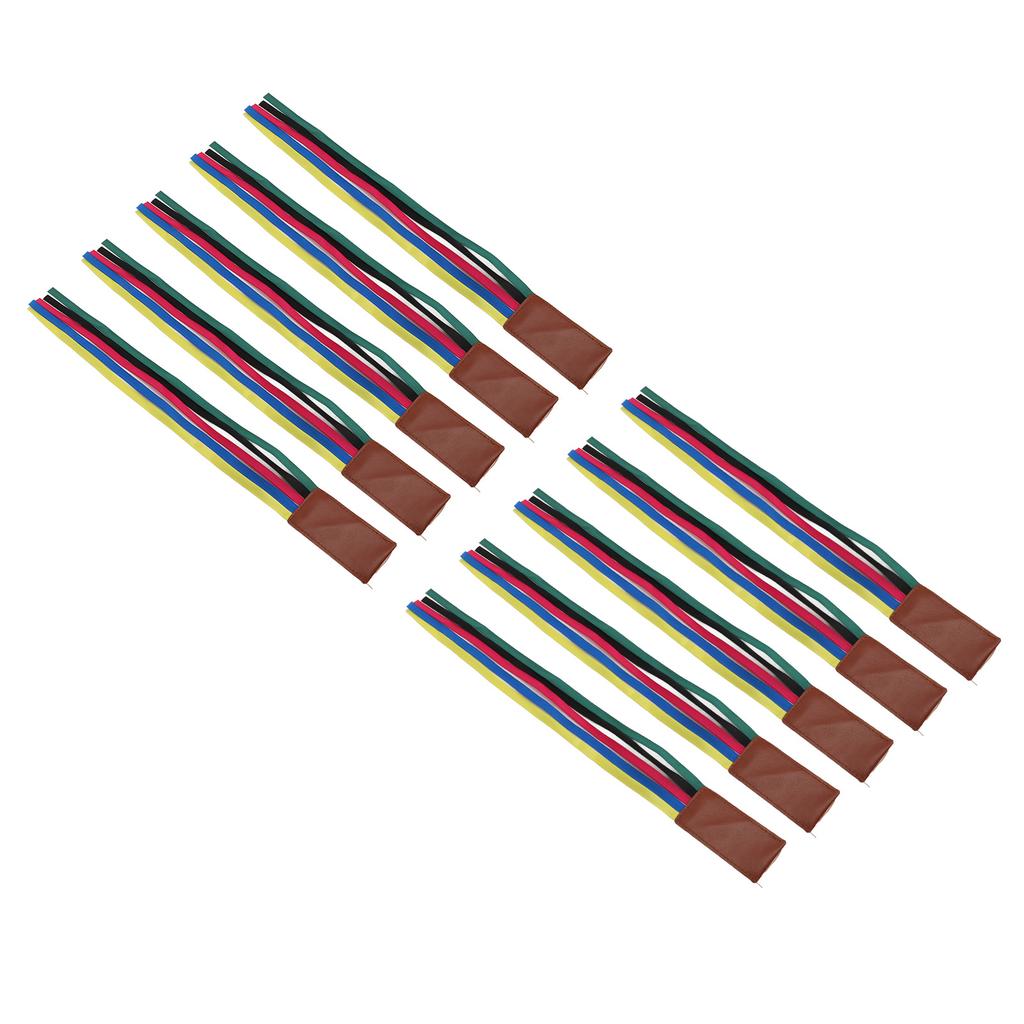 10Pcs Ribbon Bookmark Colorful Tassel Design Reading Bookmark Present for Dairy Book