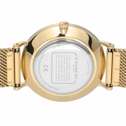 Coach Watch PERRY Silver Dial Stainless Steel Quartz 36MM Watch 14503125 Women's Gold