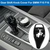 Car Gear Shift Knob Lever Cover Stickers For BMW X5 F15 2014 2015 2016 2017 2018 RHD/LHD Shifter Handle Panel Replacement Trim