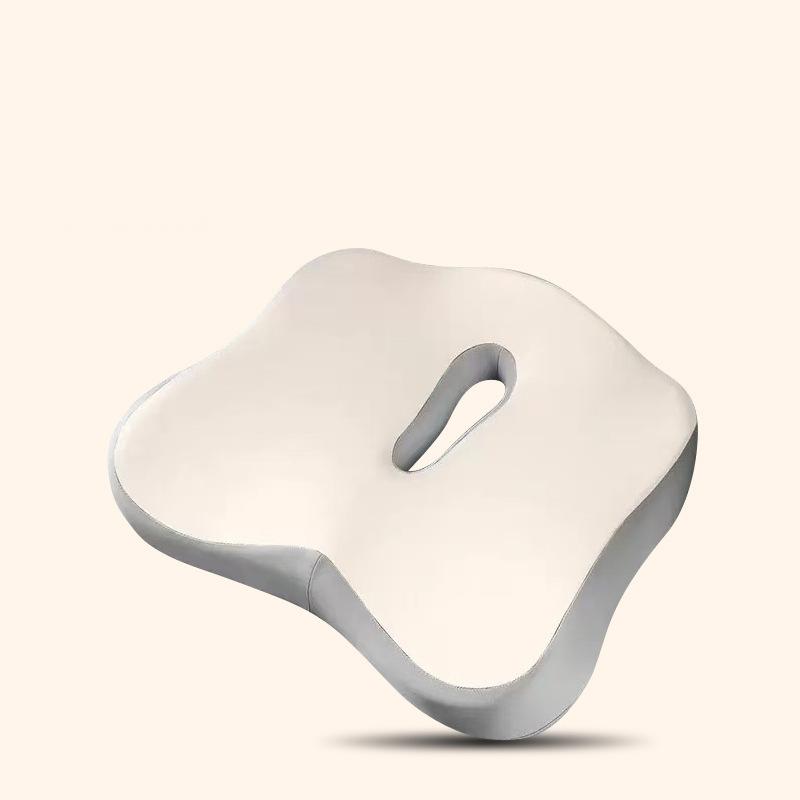 1 шт. Ортопедическая подушка сиденья из пены с памятью для офиса, автомобиля, подушка для облегчения боли в копчике с дышащим сетчатым чехлом, нескользящая основа
