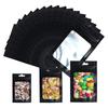 100 шт. Плоские фольгированные пакеты с зип-локом Сумка для соли для ванны Косметичка Одна сторона прозрачная Мини Толстые многоразовые пакеты из майлара Герметичные пакеты с зип-локом Защита от запаха