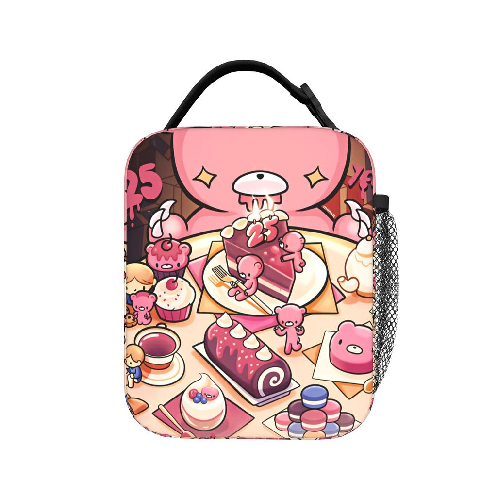 Cartoon G-Gloomy Bear Lunch Bag Fashion Lunch Box For Unisex Office Portable Cooler Bag Oxford Print Tote Food Bags