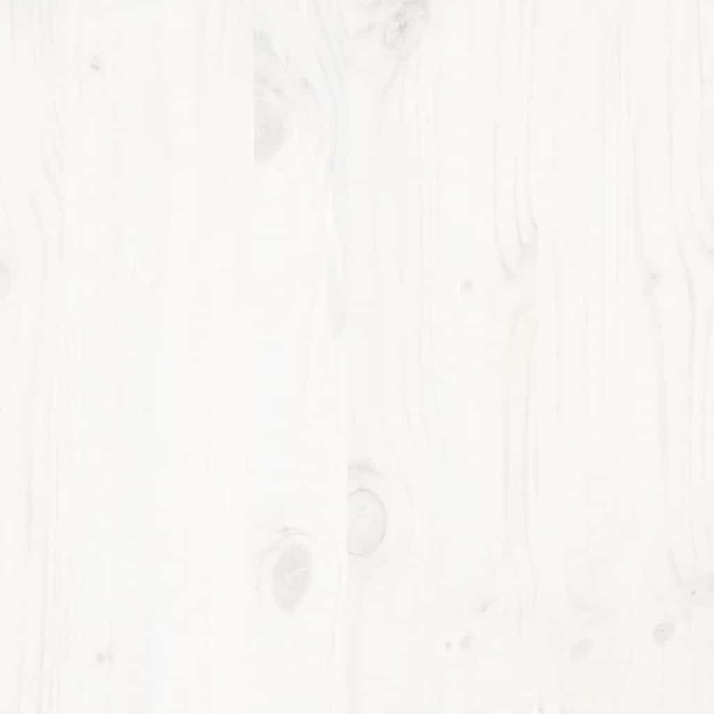 Solid Wood Bed without Mattress White 140x200 cm Pine Wood