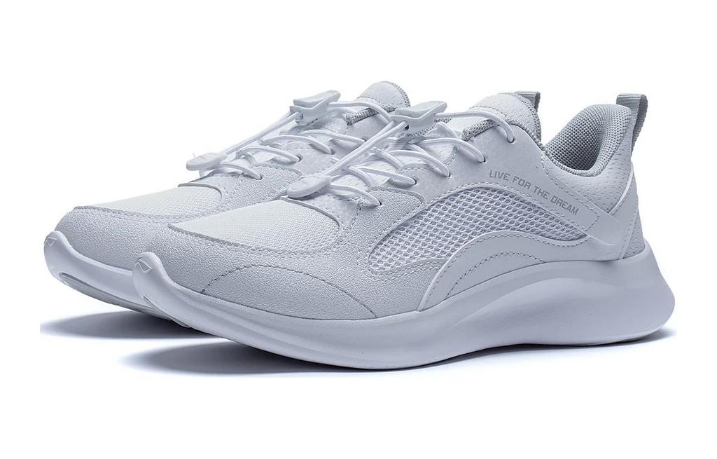 Li Ning YOUNG Спортивная Коллекция Жизни Антилопа 3.0 Синтетическая Кожа Нескользящая Низкие Детские Повседневные Кроссовки Белые YKCT032-3