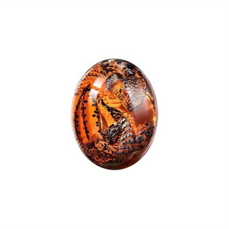 Crystal Transparent Resin Statue Dragon Egg  Dinosaur Egg Souvenir Resin Craft Luminous Handmade Dragon Eggs Home Decor Gift