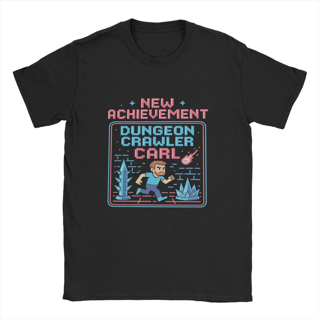 Dungeon Crawler Carl  T Shirt Unisexs   Cotton Funny TShirts Crew Neck  Tees Short Sleeve Clothing Printed