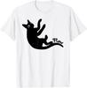 Black Cat Flow Graphic T-shirt