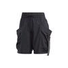 City Escape Cargo Shorts With Solid Color Logo Men Shorts Black IC6737