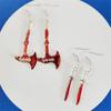 Sharp Knife Korean Style Dangle Earrings Women Halloween Earrings Party Jewelry Men Stud Earrings