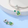S925 Silver Iris Flower Starry Sky Sunflower Pendant Clasp Bead Bracelet DIY Jewelry Accessories