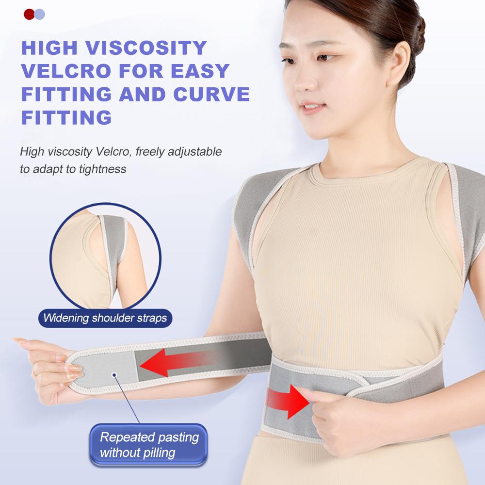 1Pcs Posture Corrector for Women and Men, Adjustable Back Brace, Breathable Back Support Straightener, Providing Pain Relief