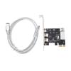 Black IEEE 1394a Expansion Card Plastic PCI Express Firewire Adapter  For Audio Engineers