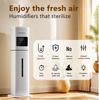 8L Ultrasonic UV Air Purifier Humidifier: Large Capacity Floor Standing Mist Machine