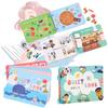 Развивающая книжка для детей Интерактивная образовательная игрушка для возраста 4-6 лет Сенсорное обучение и развитие мелкой моторики Yc-72