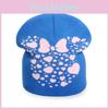 Streetwear Mouse Knit Hat With Patterned Design And Thermal Insulation
