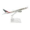 Масштаб 1/400 Модель пассажирского самолета B777 Emirates Airways B777 Металлическая копия Модель самолета Игрушка 16 см Литая модель самолета Игрушки