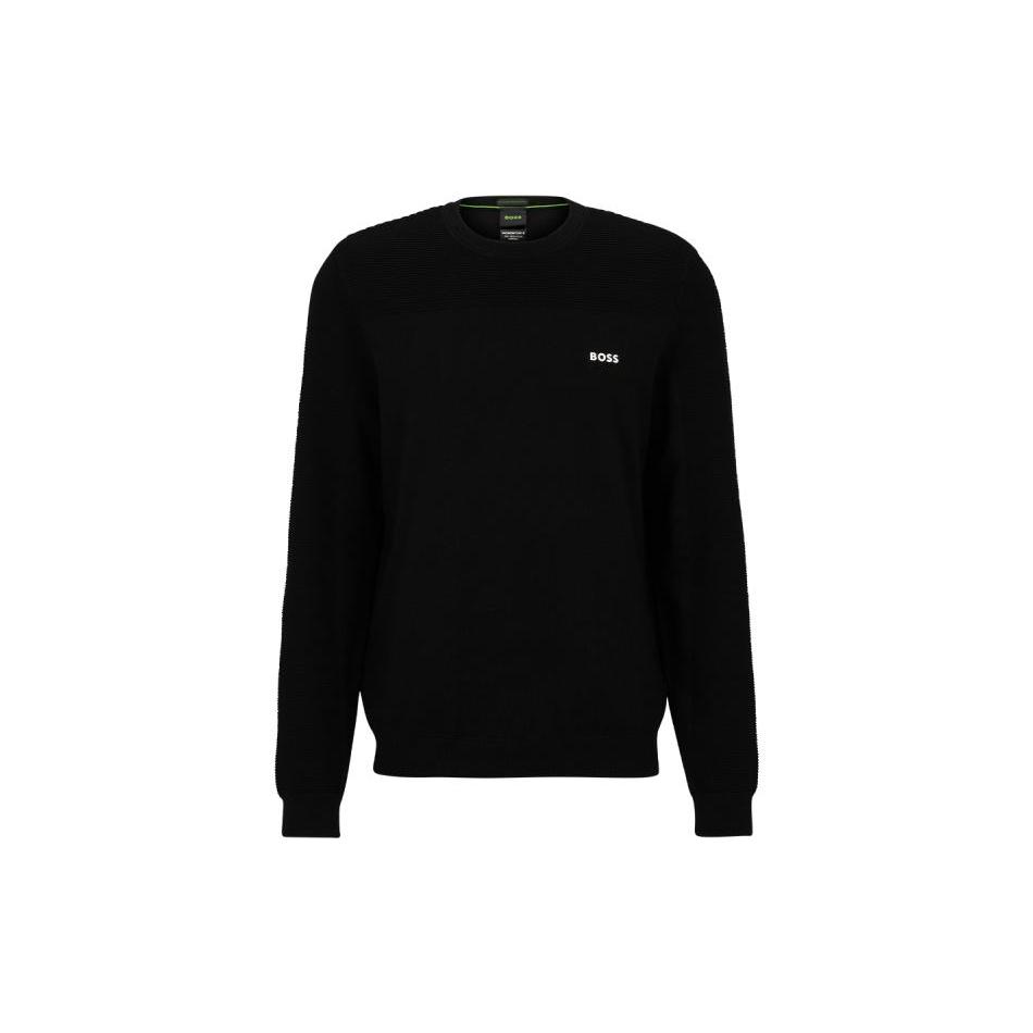 Свитер с круглым вырезом из трикотажа Boss HUGO BOSS 50498559-001