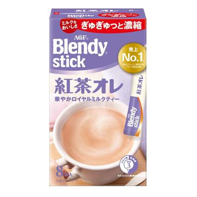 AGF Blendy Stick Черный чай Ау Лэ (8 палочек x 6 коробок) [Молочный чай] [Порошок]