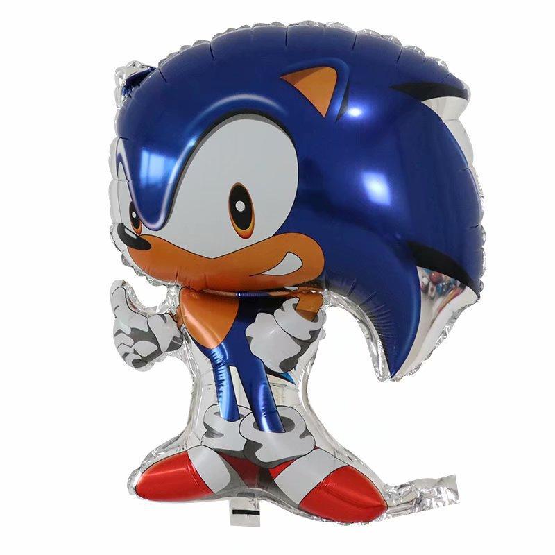 6Pcs Cartoon Hedgehog Balloons Sonic Theme Birthday Party Decoration Balloons For Boys Children Baby Bath Toys