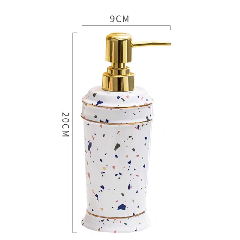 Керамическая бутылка для жидкого мыла Дозатор для мыла Контейнер для мыла Насос для мыла Дозатор для мыла Заправляемая бутылка для мыла