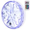 16 RGB светодиодный водонепроницаемый светильник для бассейна, пруда, подводный светильник, декорация ландшафта с пультом дистанционного управления