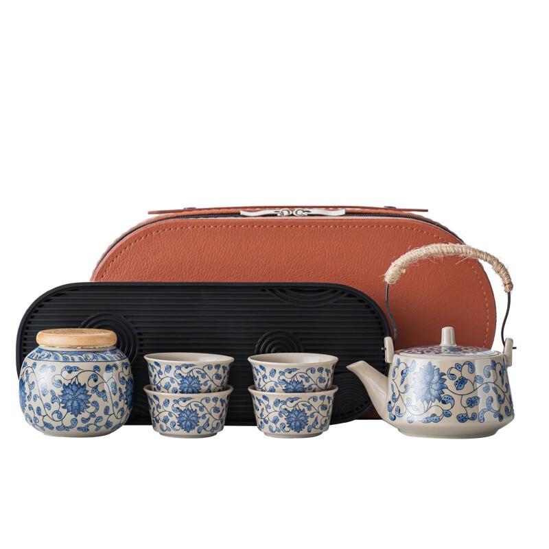 Tao Zhide Portable Ceramic Travel Tea Set