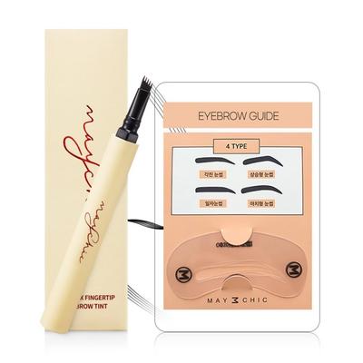 Краска для бровей May Chic Long Fix Finger Tip Eyebrow Tattoo 1,2 г, светло-коричневая, 1 шт.