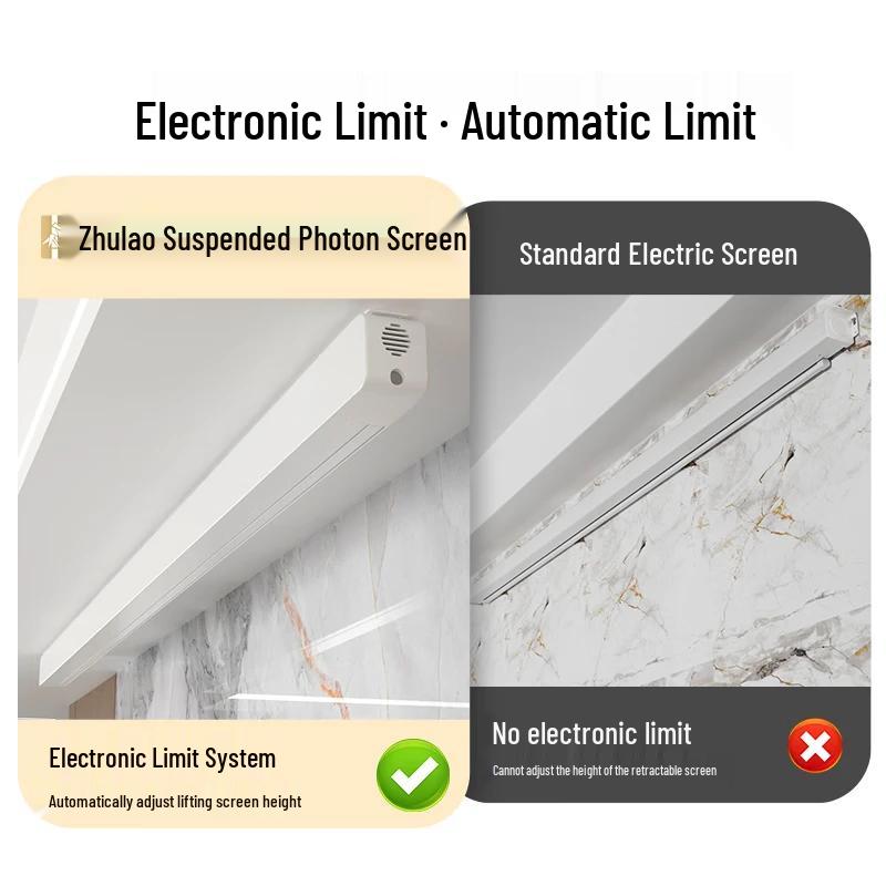 ZhuZhe 8K Hidden Electric Tab-Tension ALR Projection Screen
