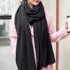 Autumn and Winter Korean Popular Solid Color Imitation Cashmere Knitted Yarn Scarf for Men and Women Versatile Scar