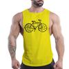 Summer Adult Men'S Outdoor Fitness Casual Sports Crew-Neck Vest Creative Bike 2d Print Breathable Quick-Drying Sleeveless Shirt