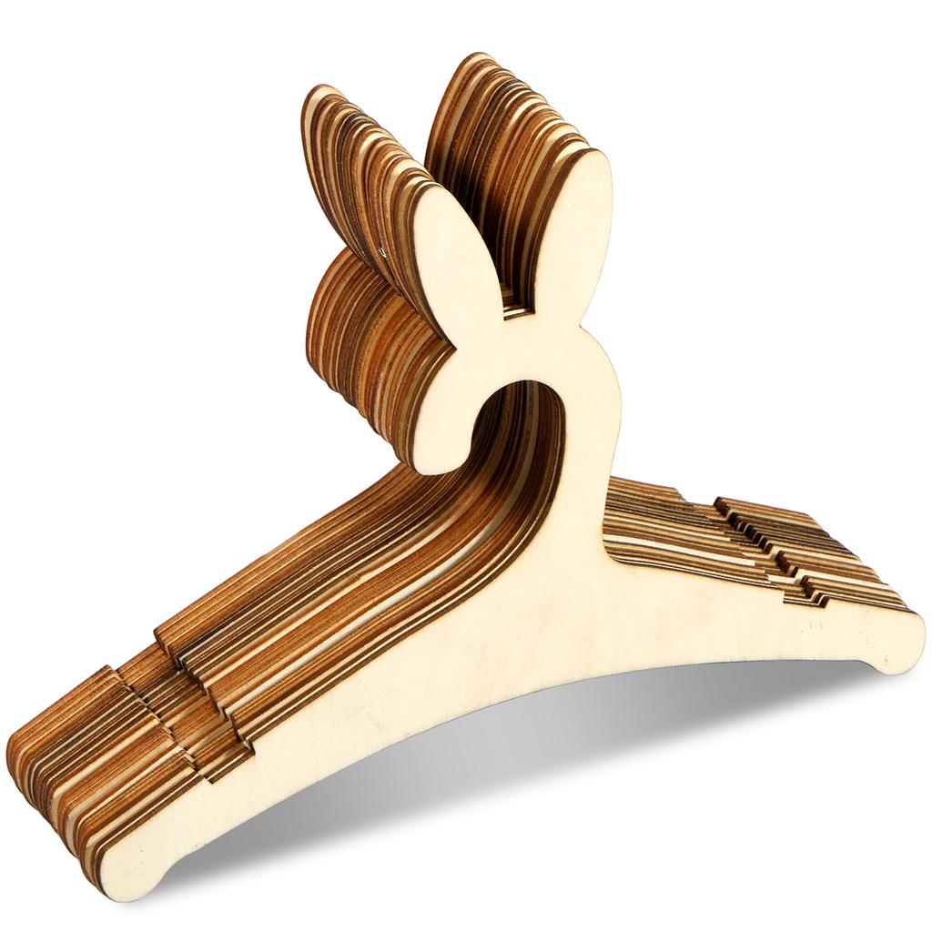 20 шт. деревянных детских вешалок 9 дюймов гладкие детские деревянные вешалки милый медведь детские вешалки для шкафа многоразовые для новорожденных