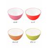 CB Japan Polypropylene Heat-Resistant Bowl, Orange, Microwave-Safe, 18cm, Atomic