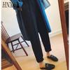 HNXC Женские модные повседневные однотонные брюки и капри с принтом