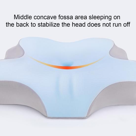 Подушка с эффектом памяти, медленный отскок, эластичная, облегчающая боль в шее, охлаждающая технология, подушка для сна, высокая плотность, поддержка, дышащая, моющаяся, боковая часть спинки