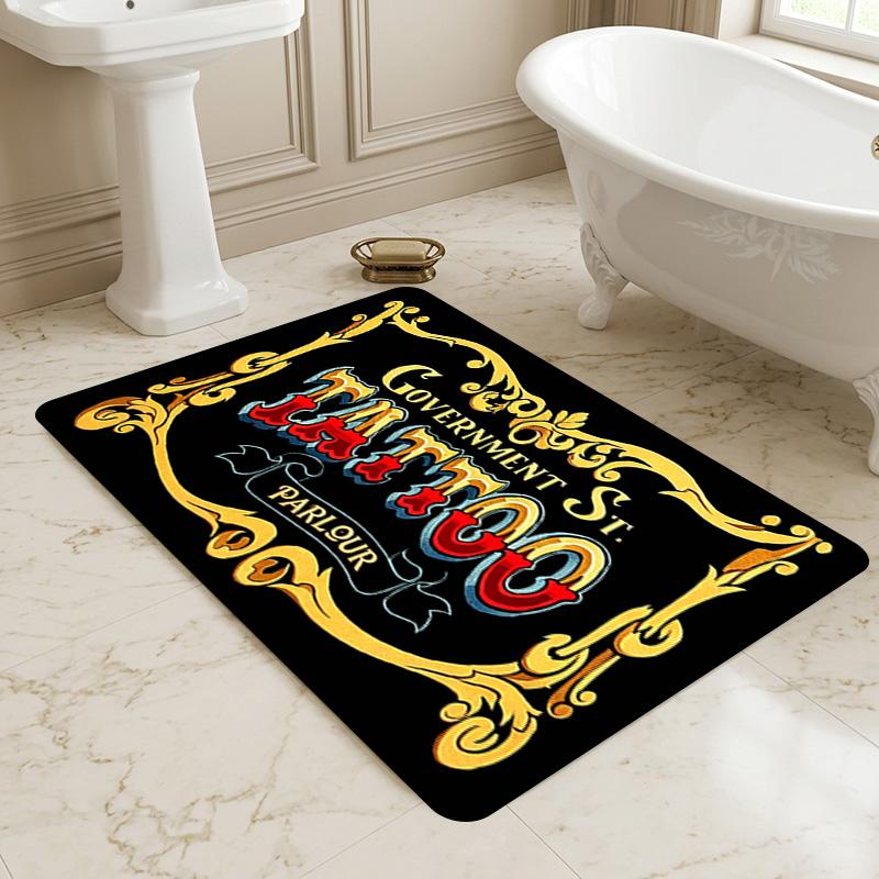 Tattoo Shop Living Room Nonslip Area Rug Soft Carpet For Bedroom Game Playroom Sofa Office Home Decor Doormat Christmas Gift C9262038