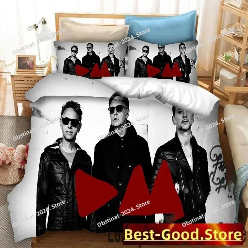 3D Печать Depeche Mode Комплект постельного белья Двуспальный Полуторный King Пододеяльник Одеяло Наволочка Мальчики Девочки Взрослые Спальня