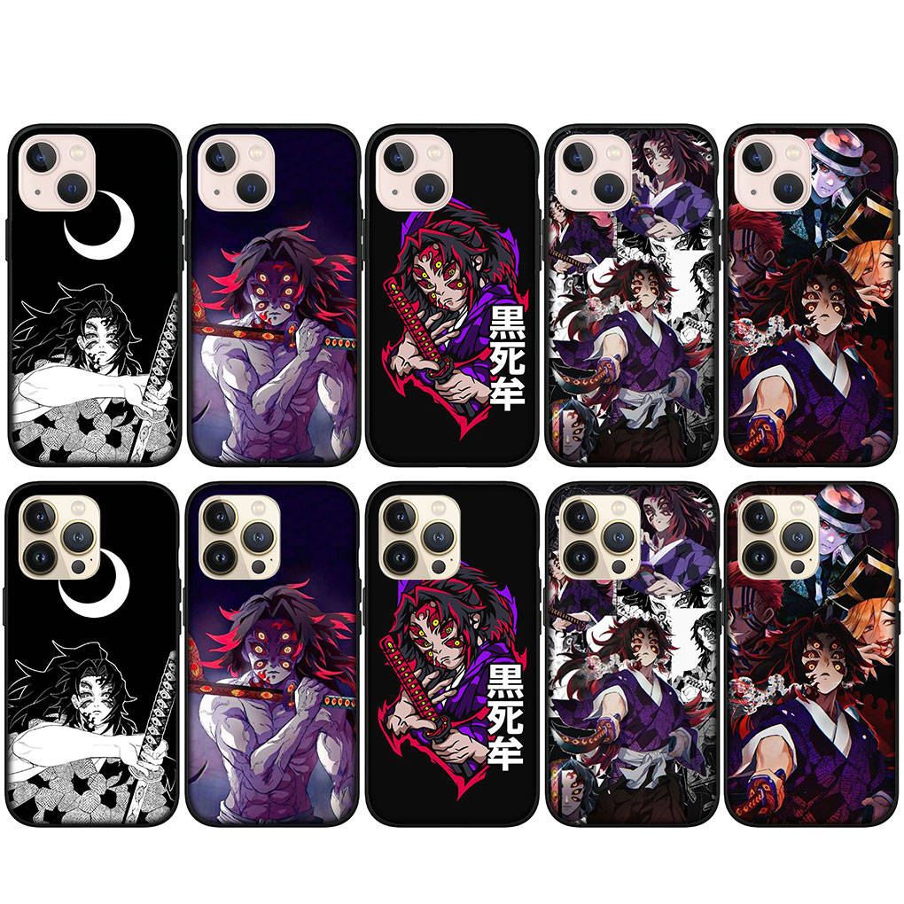 Для iPhone 15 14 Xiaomi Redmi Note 13 12 11 Pro Max X 8 7 XR Samsung Galaxy A24 A15 A05 S24 S23 Huawei OPPO A38 Kokushibo Demon Slayer чехол для телефона