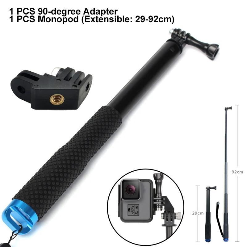 Вертикальное крепление 90-градусный адаптер-локоть для GoPro Hero 12 11 10 9 8 7 6 5 SJCAM Insta360 X2 X3 DJI Osmo аксессуары для экшн-камер